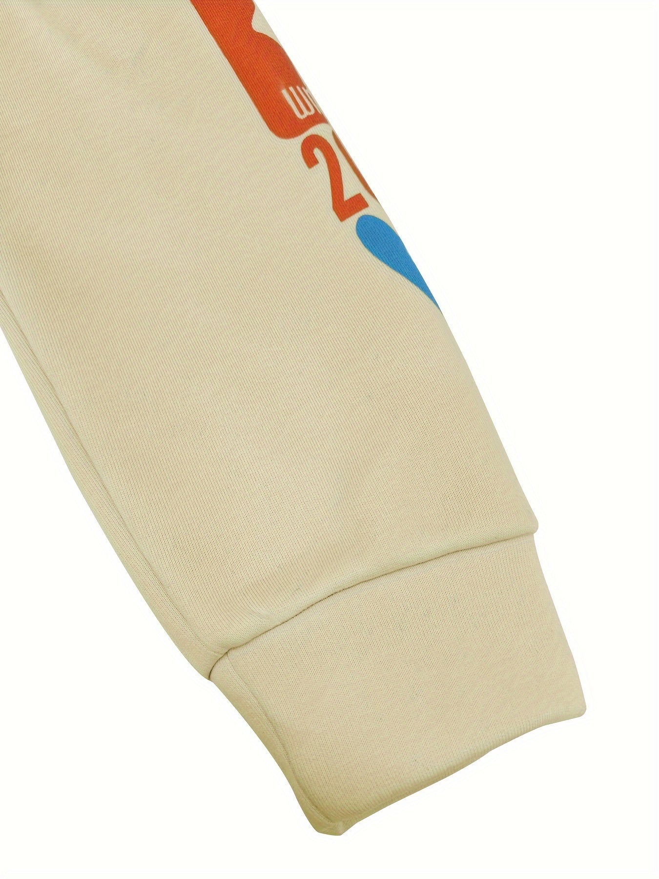 Women's Y2K-Inspired Hoodie in Cream with Vibrant NBA World Champs Graphic - Stretchy Polyester Blend, Machine Washable, Hooded, Non-Transparent, All-Season Wear