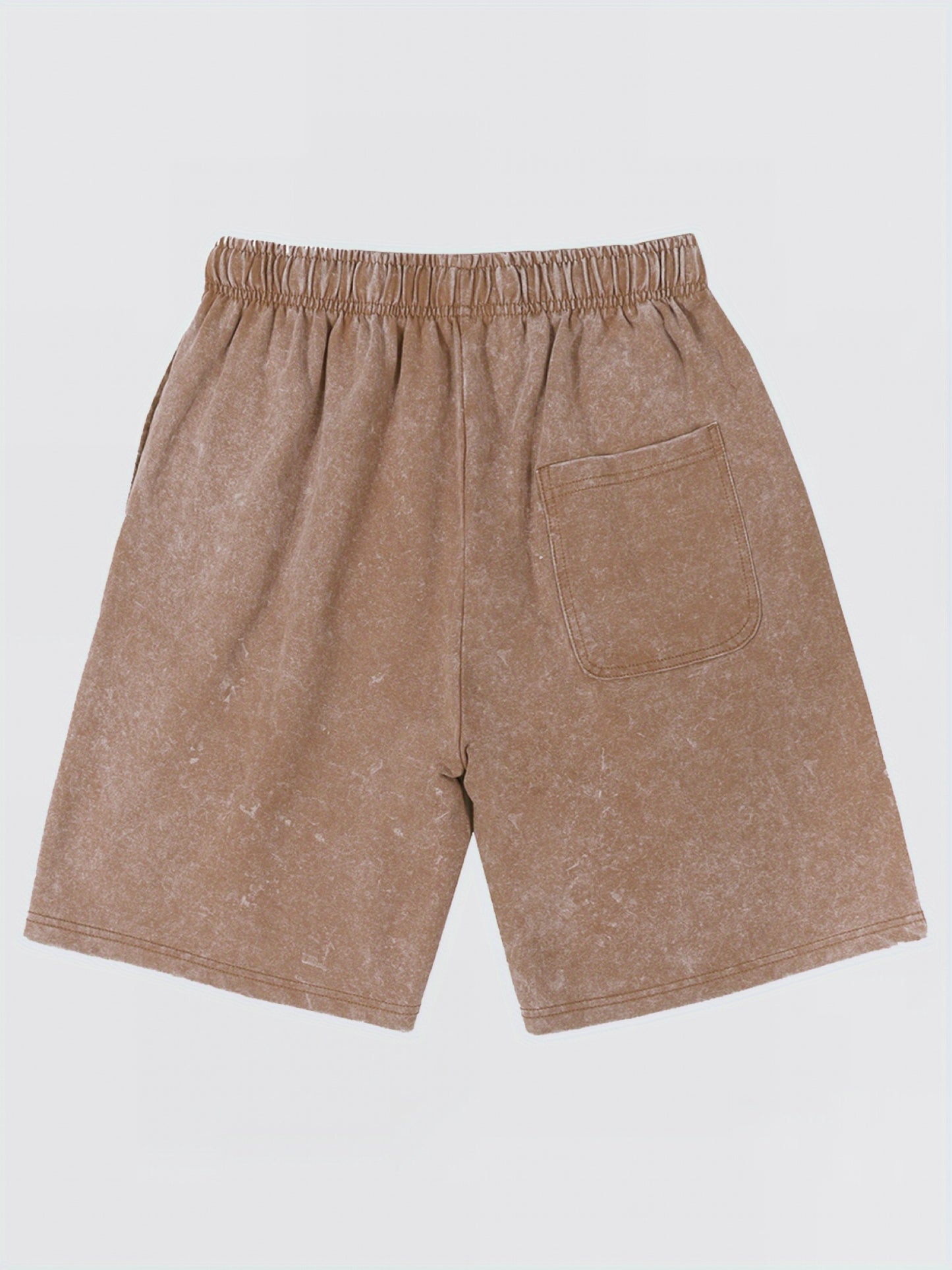 Vintage Cotton Casual Set - 230g Thick Pure Cotton T-Shirt, 290g Washed Shorts - Comfortable, Breathable, Summer Essential