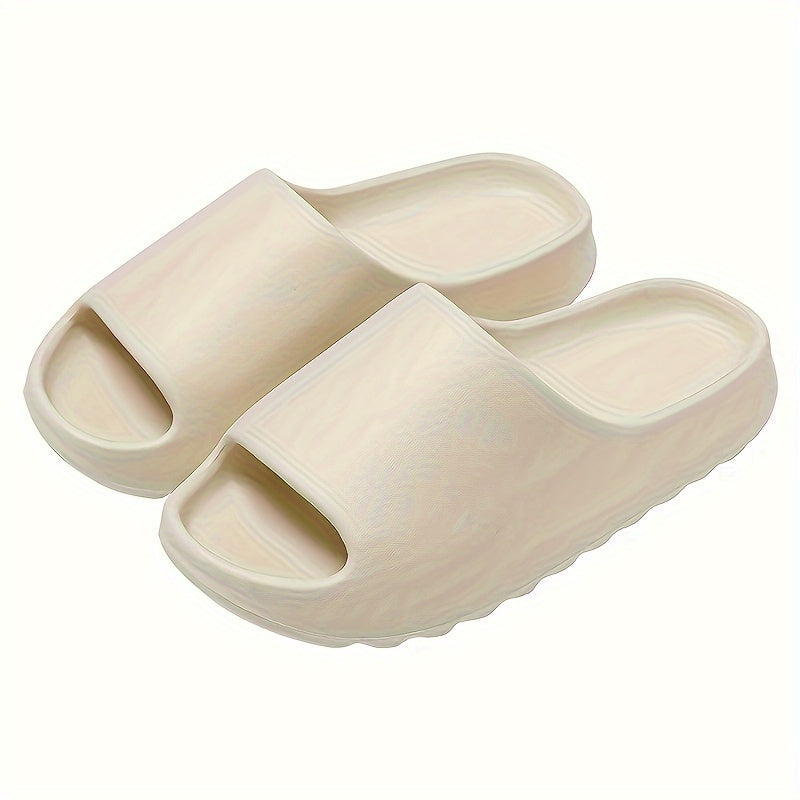 Men's EVA Cloud Slides, Casual Non Slip Slippers, Open Toe Shoes For Indoor Outdoor Beach Shower, Spring And Summer