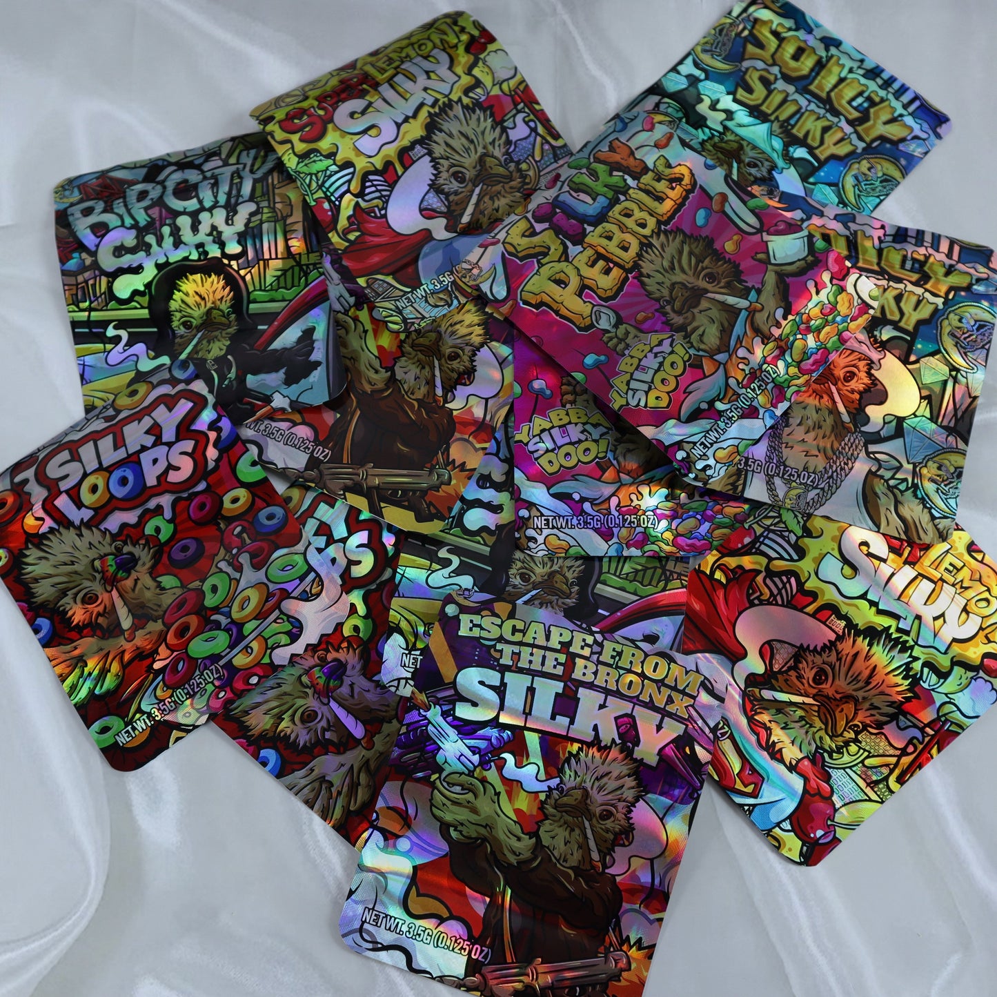 100pcs Assorted Mylar Bags - Resealable, Waterproof & Odor-Proof Ziplock Pouches for Storage and Packaging, Storage Bags