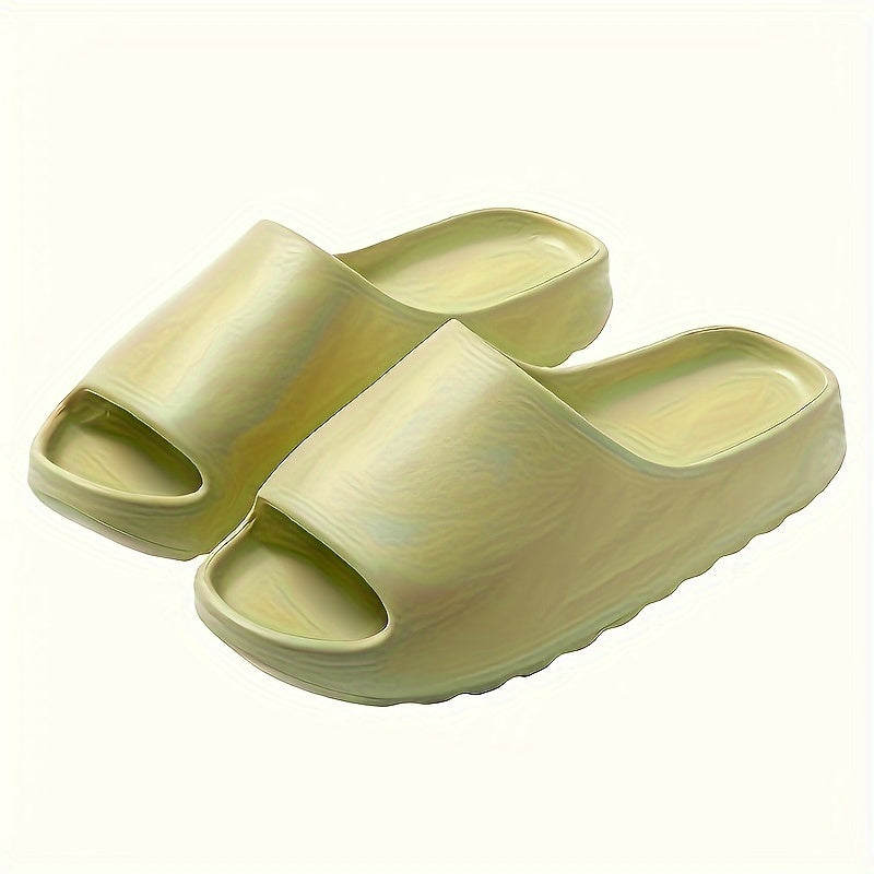 Men's EVA Cloud Slides, Casual Non Slip Slippers, Open Toe Shoes For Indoor Outdoor Beach Shower, Spring And Summer