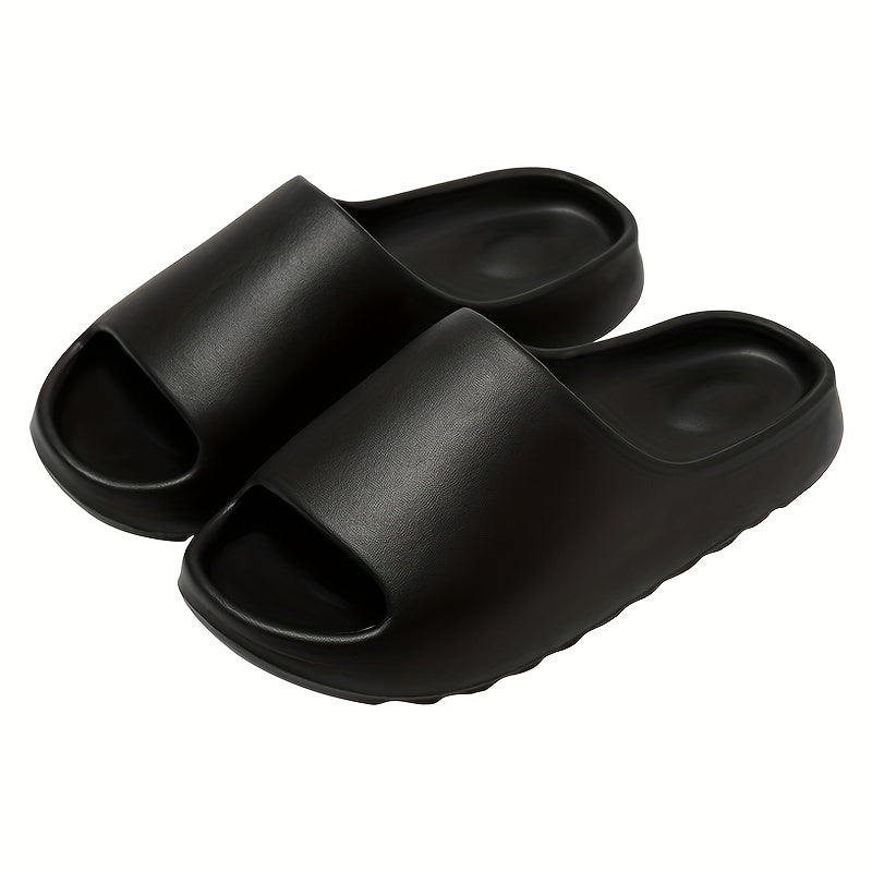 Men's EVA Cloud Slides, Casual Non Slip Slippers, Open Toe Shoes For Indoor Outdoor Beach Shower, Spring And Summer