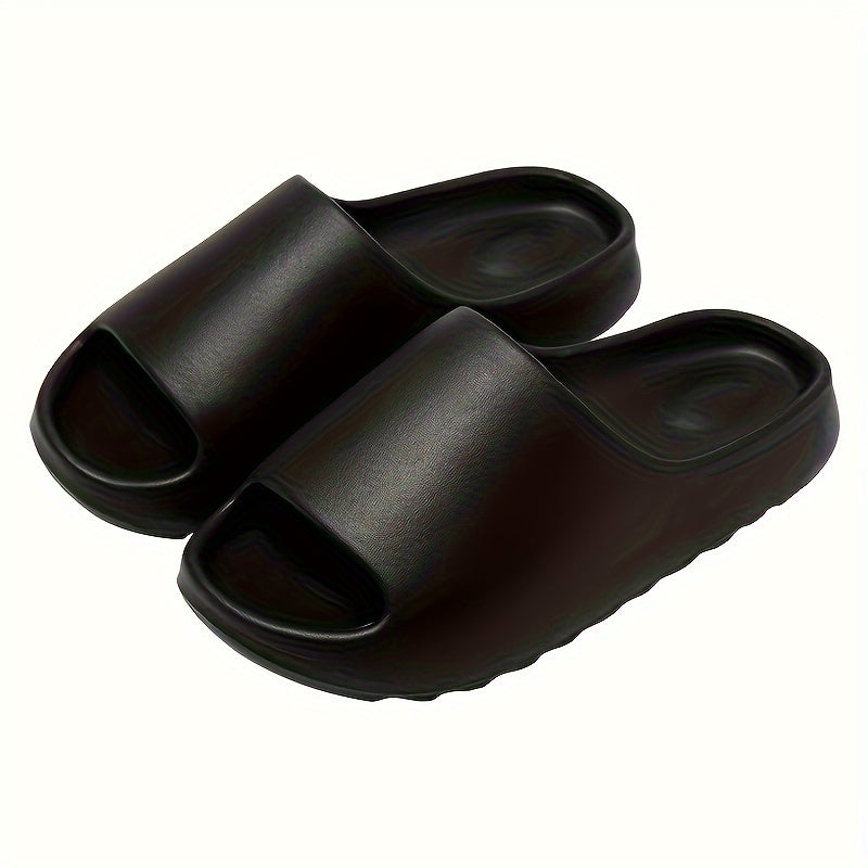 Men's EVA Cloud Slides, Casual Non Slip Slippers, Open Toe Shoes For Indoor Outdoor Beach Shower, Spring And Summer