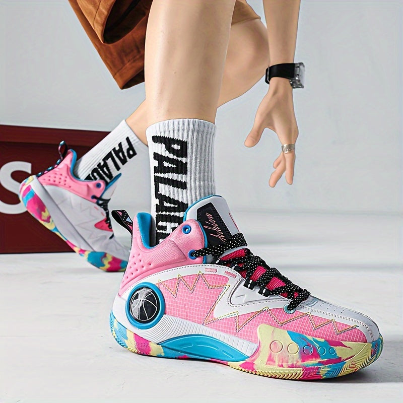 Men's Arch Support Basketball Shoes - Breathable, Non Slip, Fashion Sneakers for Running, Comfortable Sport Shoes