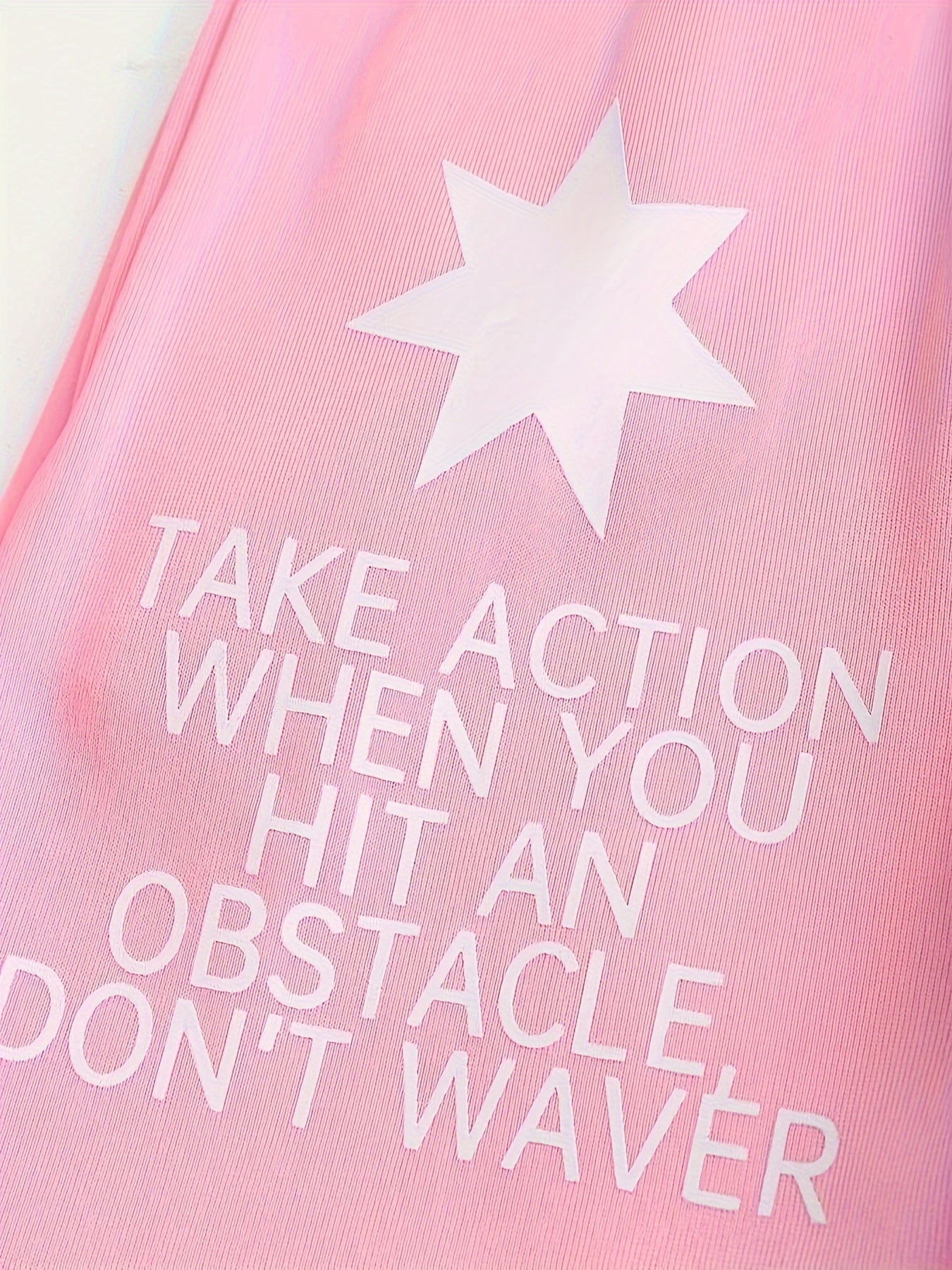 Women's Casual Letter Print Hoodie & Joggers Set - Stretchy Polyester Blend, Drawstring Waist, Machine Washable