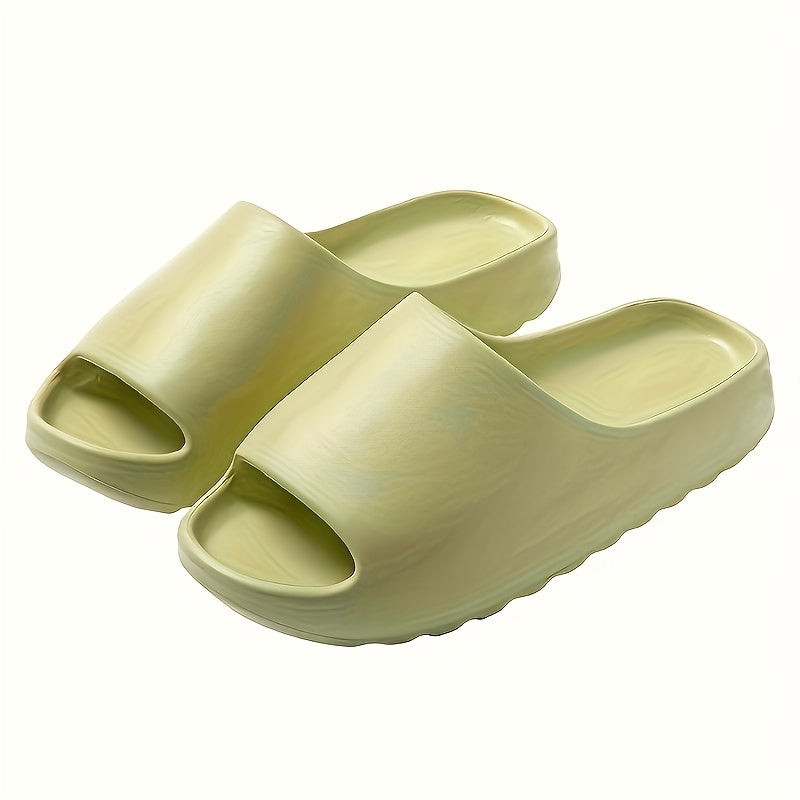 Men's EVA Cloud Slides, Casual Non Slip Slippers, Open Toe Shoes For Indoor Outdoor Beach Shower, Spring And Summer