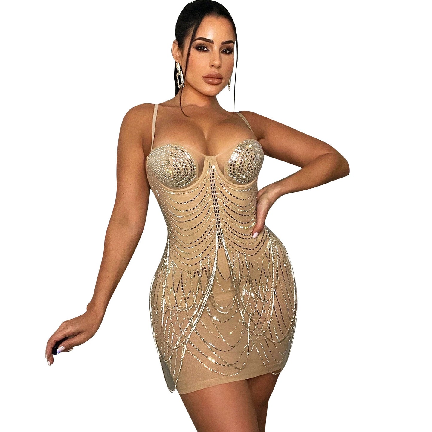Tassel Suspender Dress
