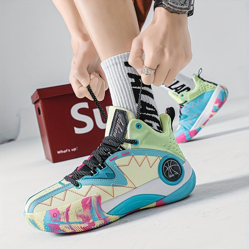 Men's Arch Support Basketball Shoes - Breathable, Non Slip, Fashion Sneakers for Running, Comfortable Sport Shoes